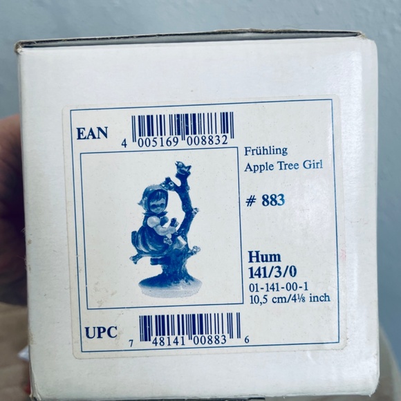 Goebel M.J. Hummel Herbst Apple Tree Boy Crystal Collection Figurine - Picture 4 of 4